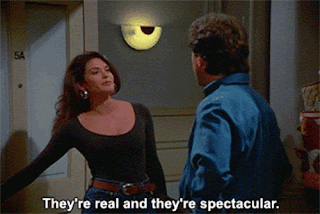 Clips About Nothing_ Seinfeld (1993) Teri Hatcher_ 'They're Real &amp; They're Spectacular'